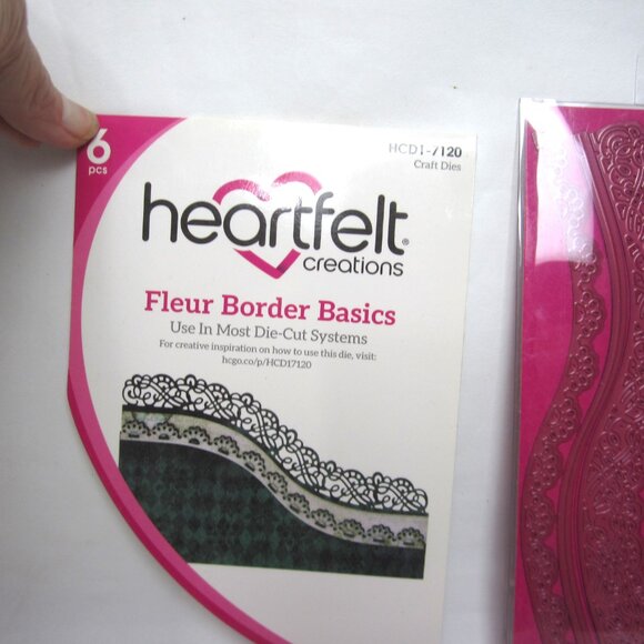 Heartfelt Creations Fleur Border Basics 6 Pcs Craft Dies HCD1-7120 - Picture 2 of 3
